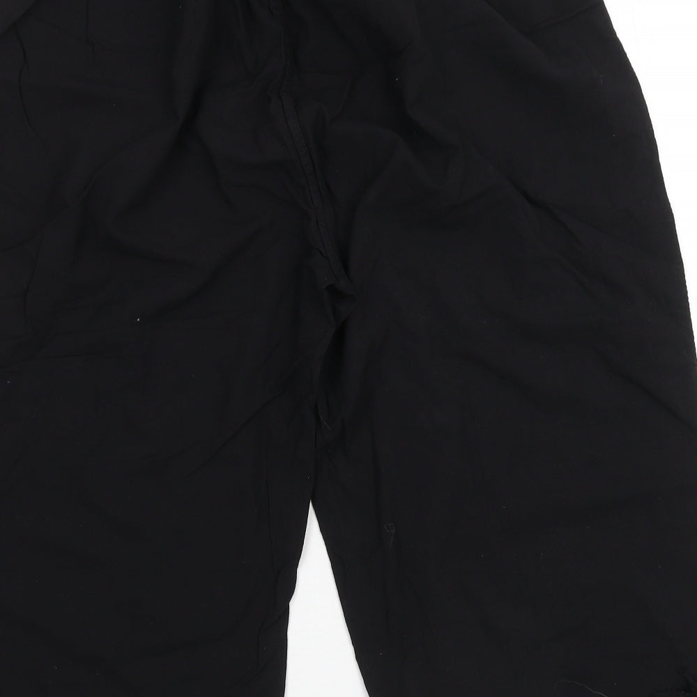 Moda Impression Womens Black   Cropped Trousers Size 30 in