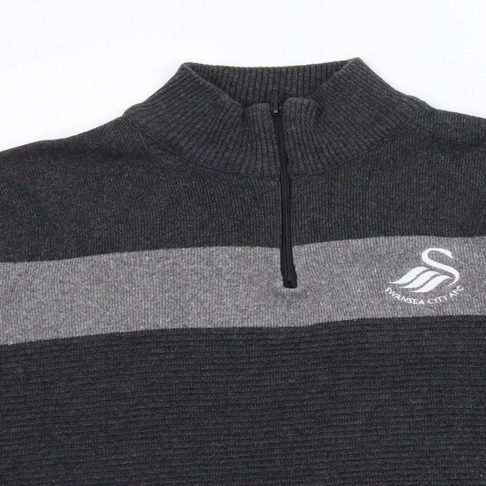 Swansea City AFC Womens Grey  Knit Pullover Jumper Size L