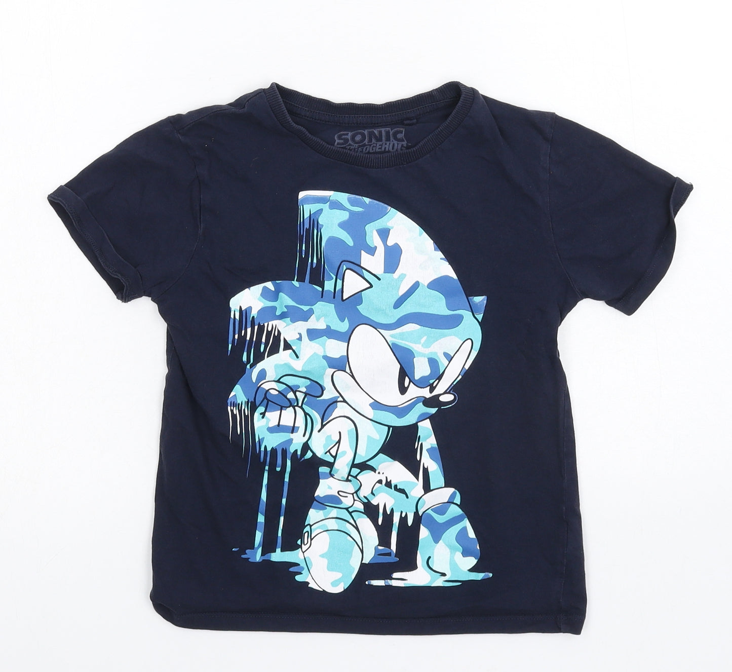 NEXT Boys Blue  Jersey Basic T-Shirt Size 6 Years  - Sonic The Hedgehog