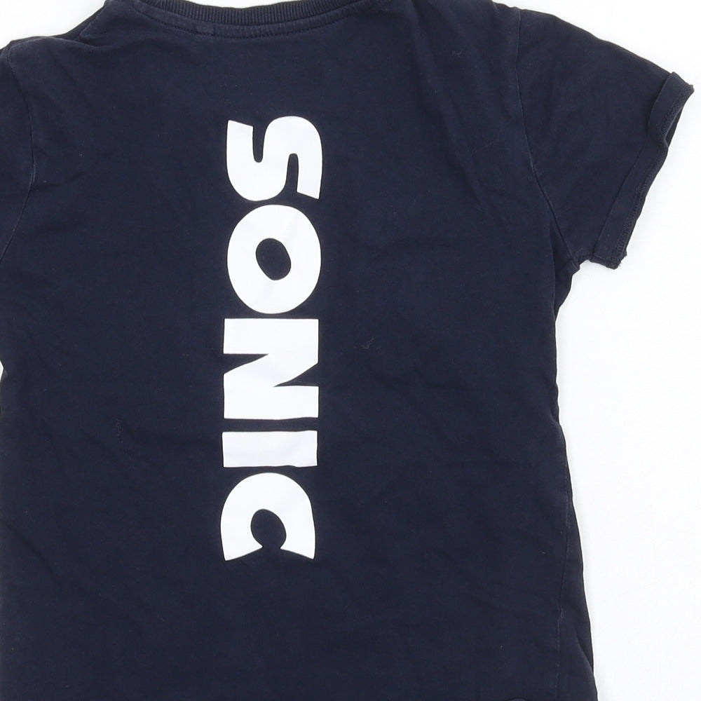 NEXT Boys Blue  Jersey Basic T-Shirt Size 6 Years  - Sonic The Hedgehog
