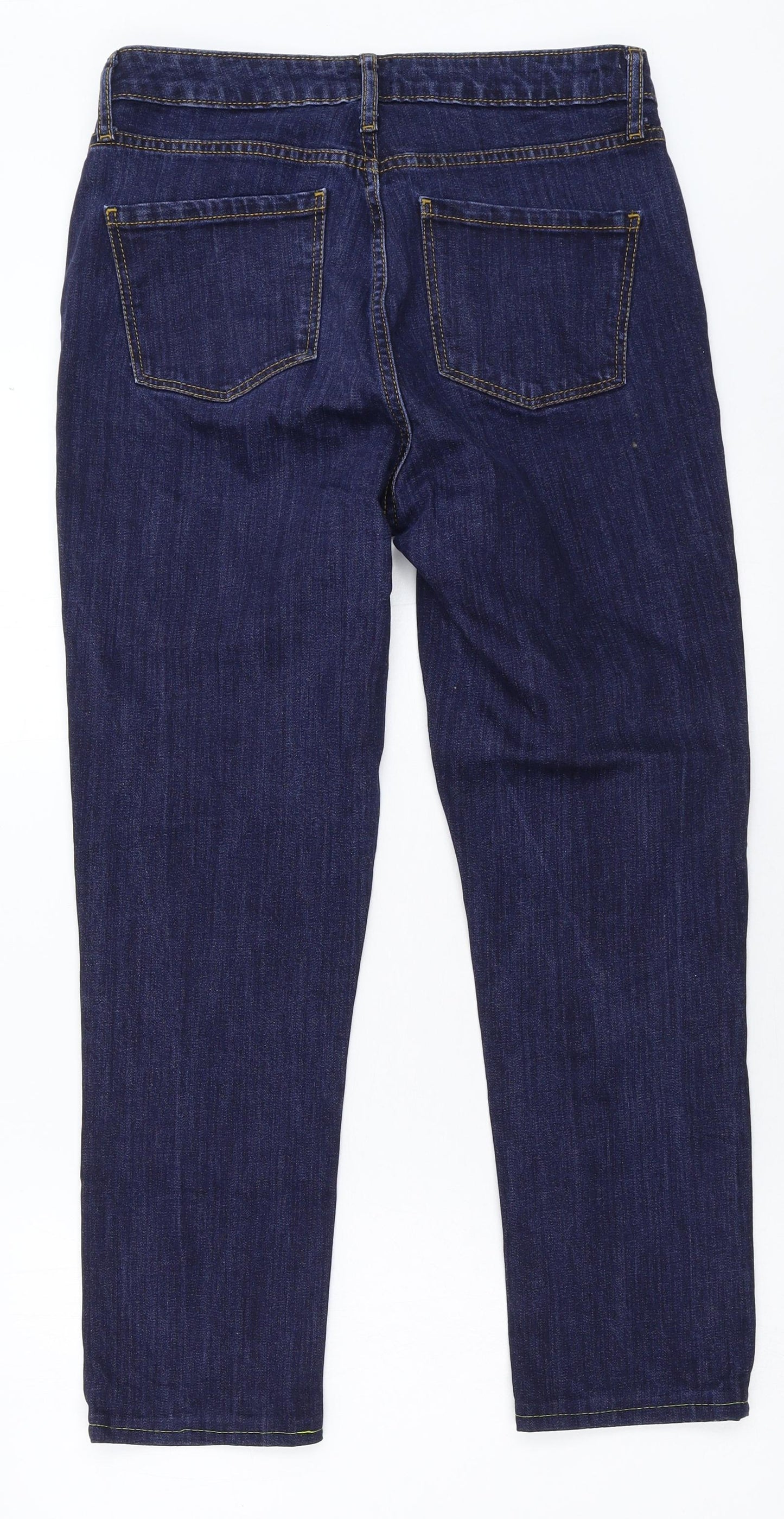 John Lewis Womens Blue  Denim Straight Jeans Size 10 L25 in