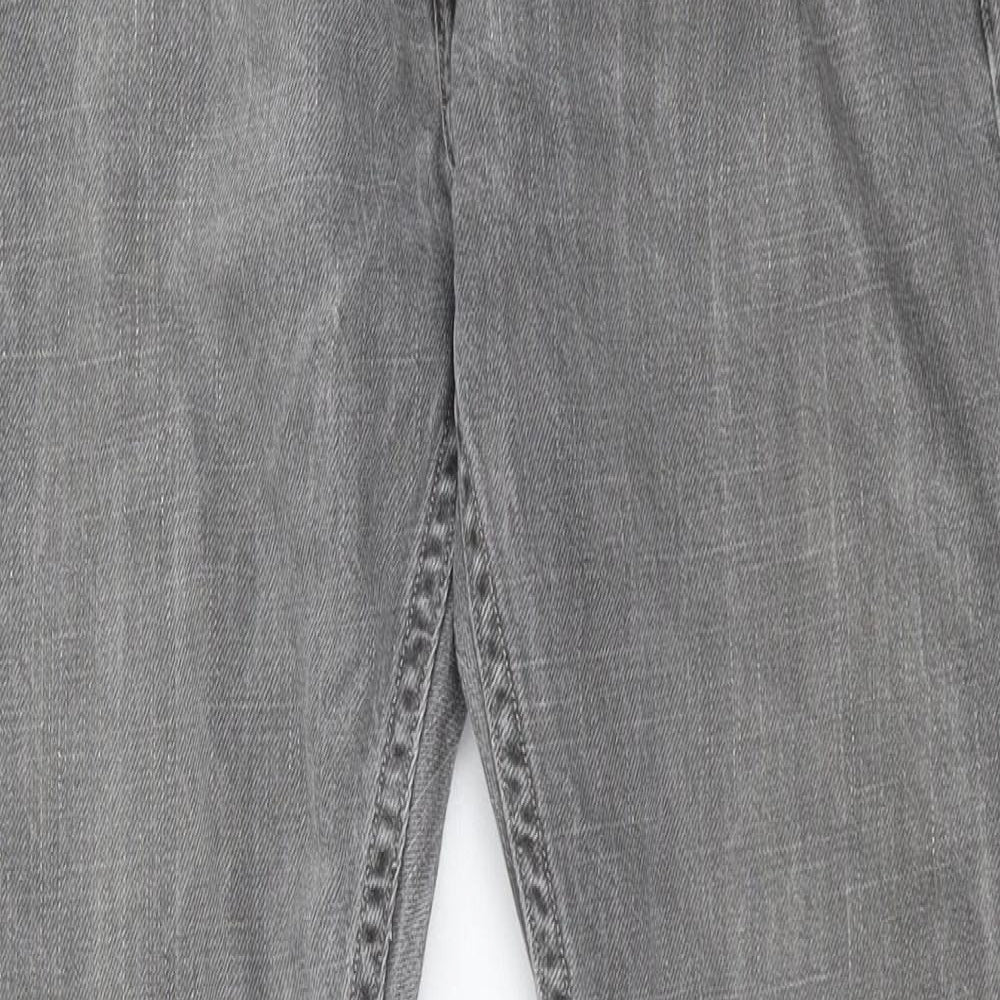 AllSaints Womens Grey  Denim Straight Jeans Size 32 in L31 in