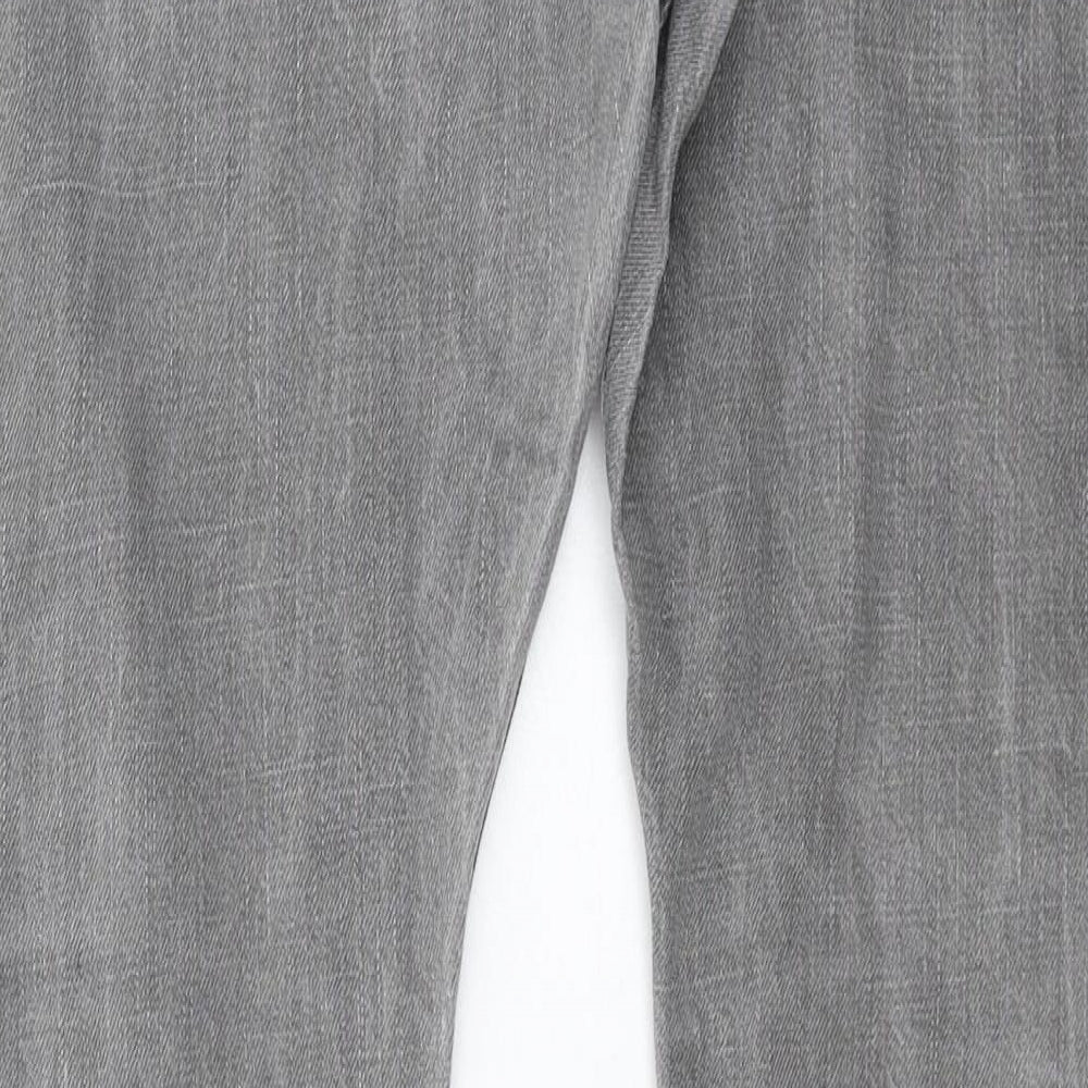 AllSaints Womens Grey  Denim Straight Jeans Size 32 in L31 in