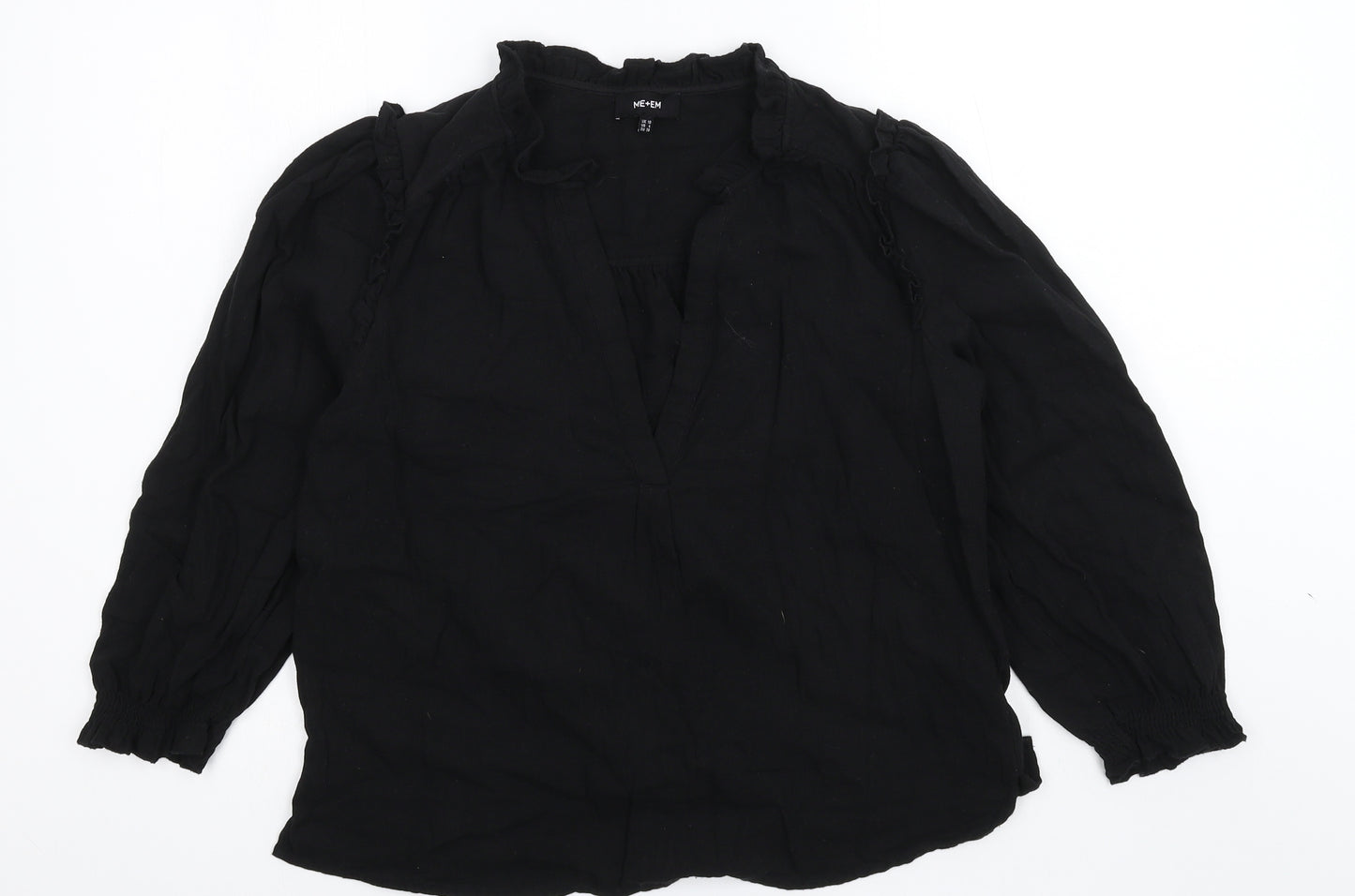 ME+EM Womens Black   Basic Blouse Size 10