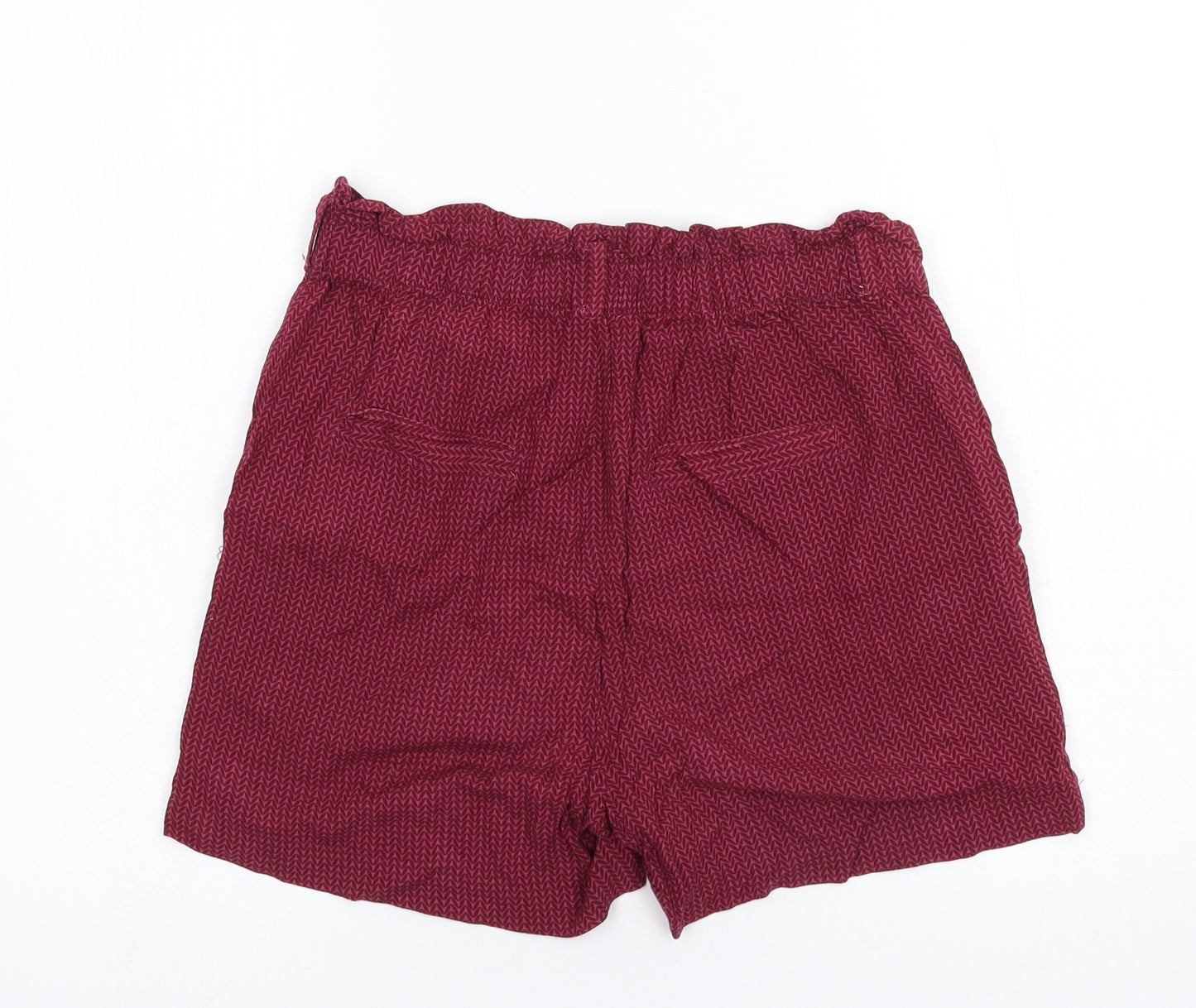 Fresh Made Womens Purple   Paperbag Shorts Size M