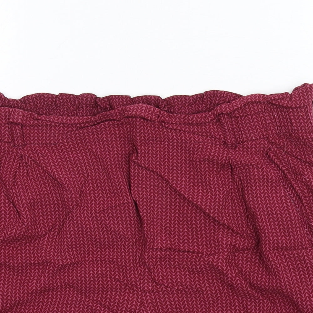 Fresh Made Womens Purple   Paperbag Shorts Size M
