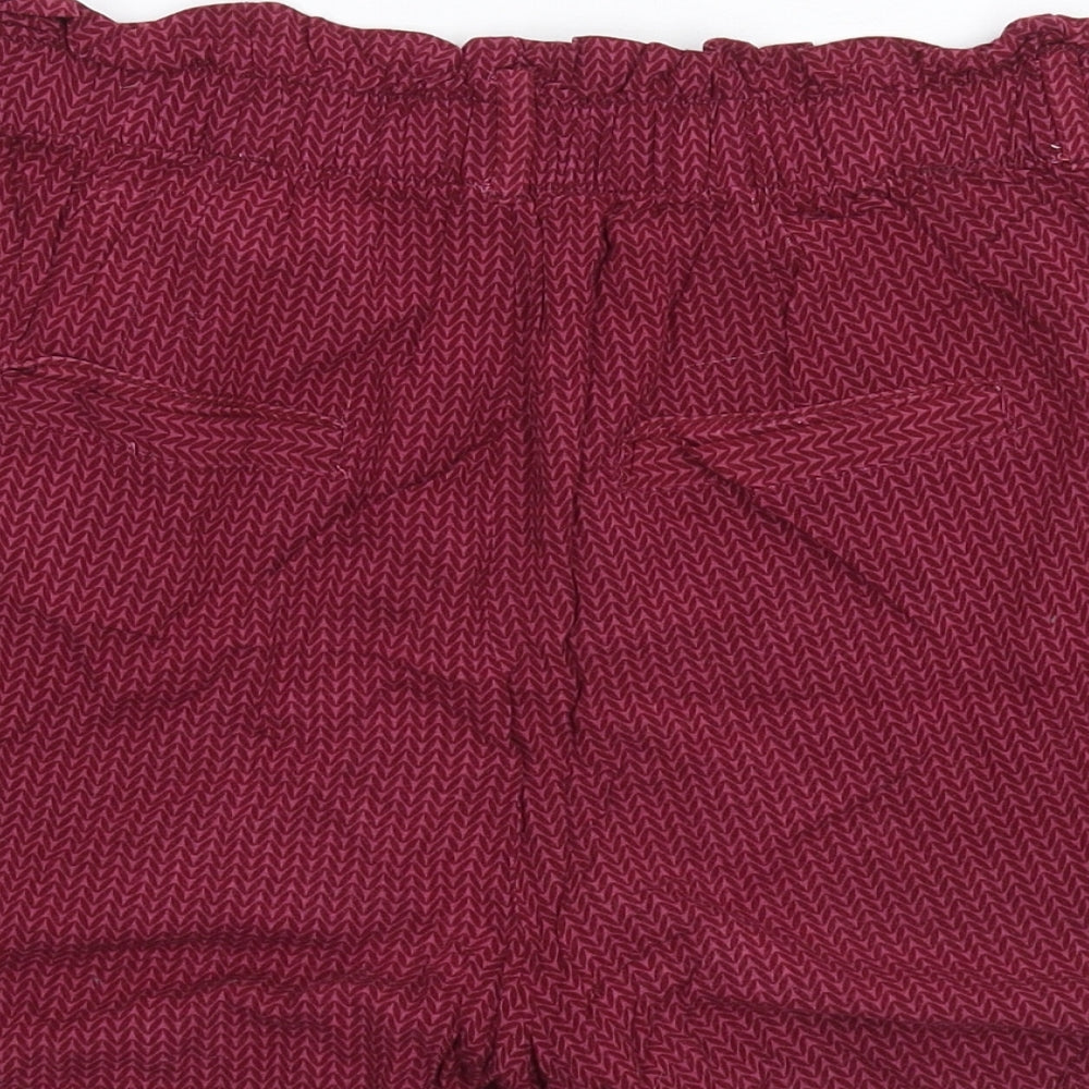 Fresh Made Womens Purple   Paperbag Shorts Size M