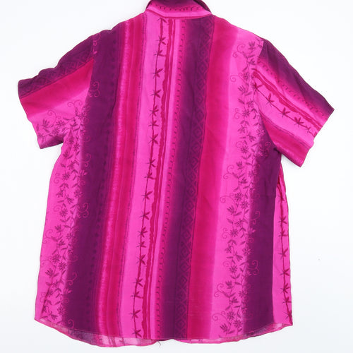essence Womens Pink   Basic Blouse Size 18
