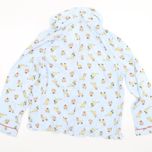 Cape Daisy Womens Blue   Basic Blouse Size 12  - Christmas dog