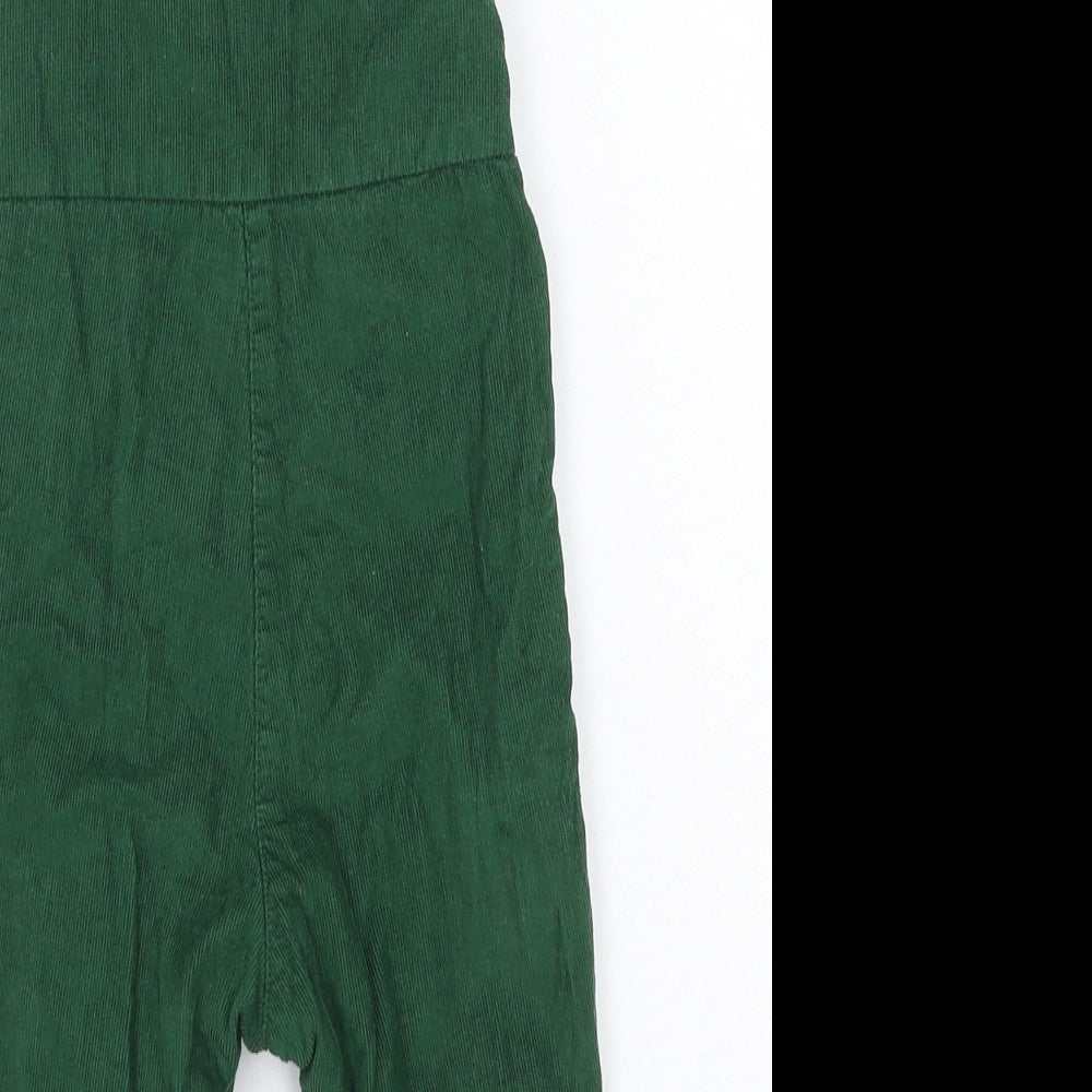 JoJo Maman Bébé Boys Green  Corduroy Dungaree One-Piece Size 3-6 Months  - Triceratops