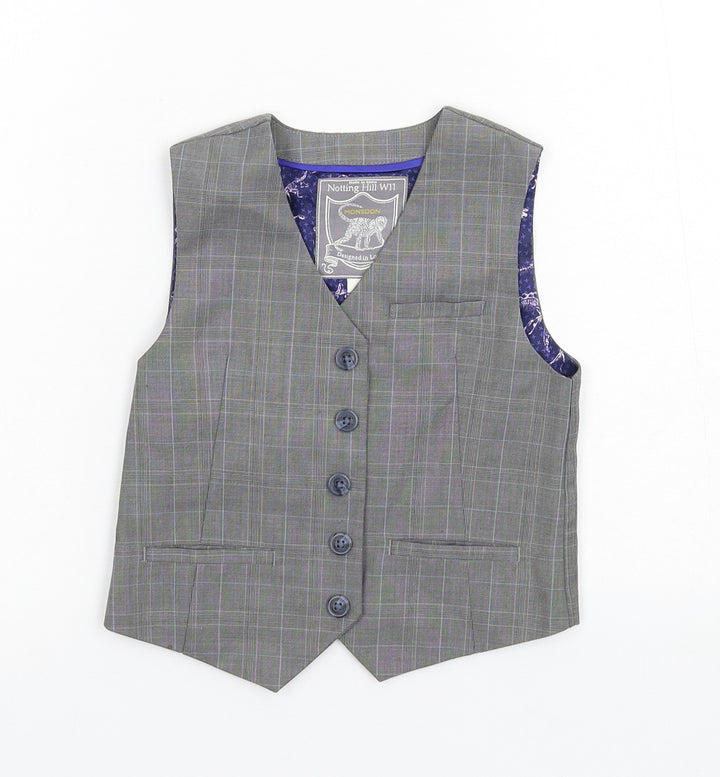 Monsoon Boys Grey   Jacket Waistcoat Size 4 Years