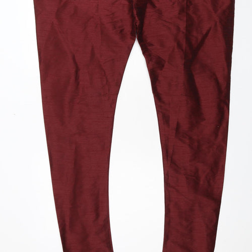 Preworn Womens Red   Trousers  Size 57 in L37 in