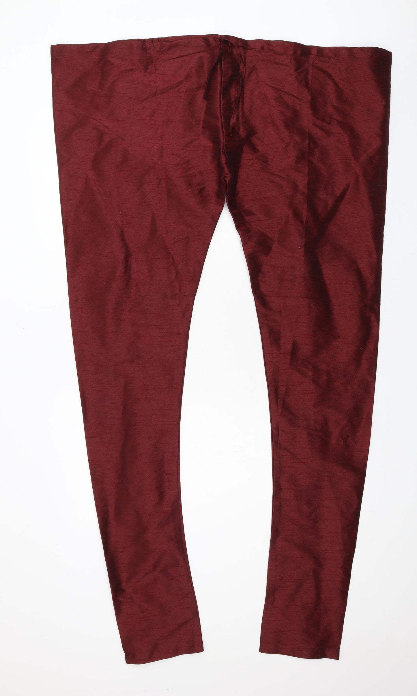 Preworn Womens Red   Trousers  Size 57 in L37 in