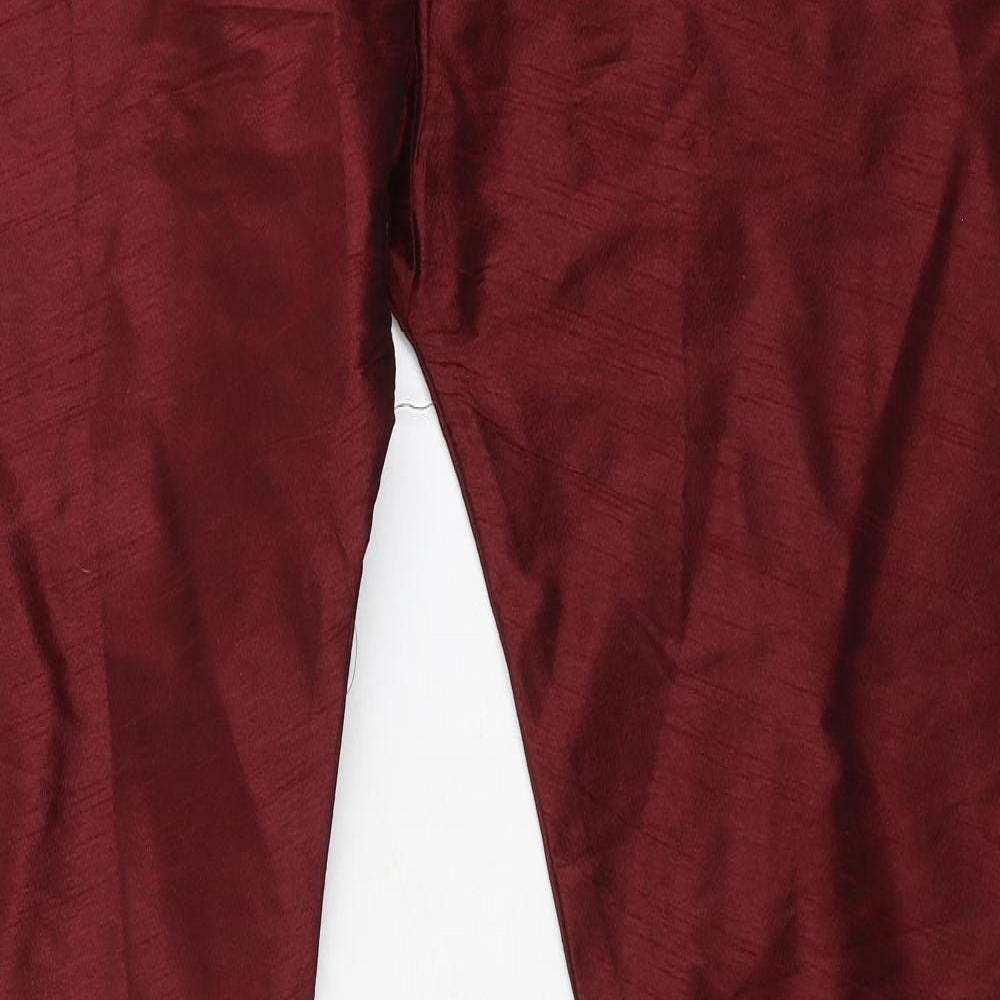 Preworn Womens Red   Trousers  Size 57 in L37 in
