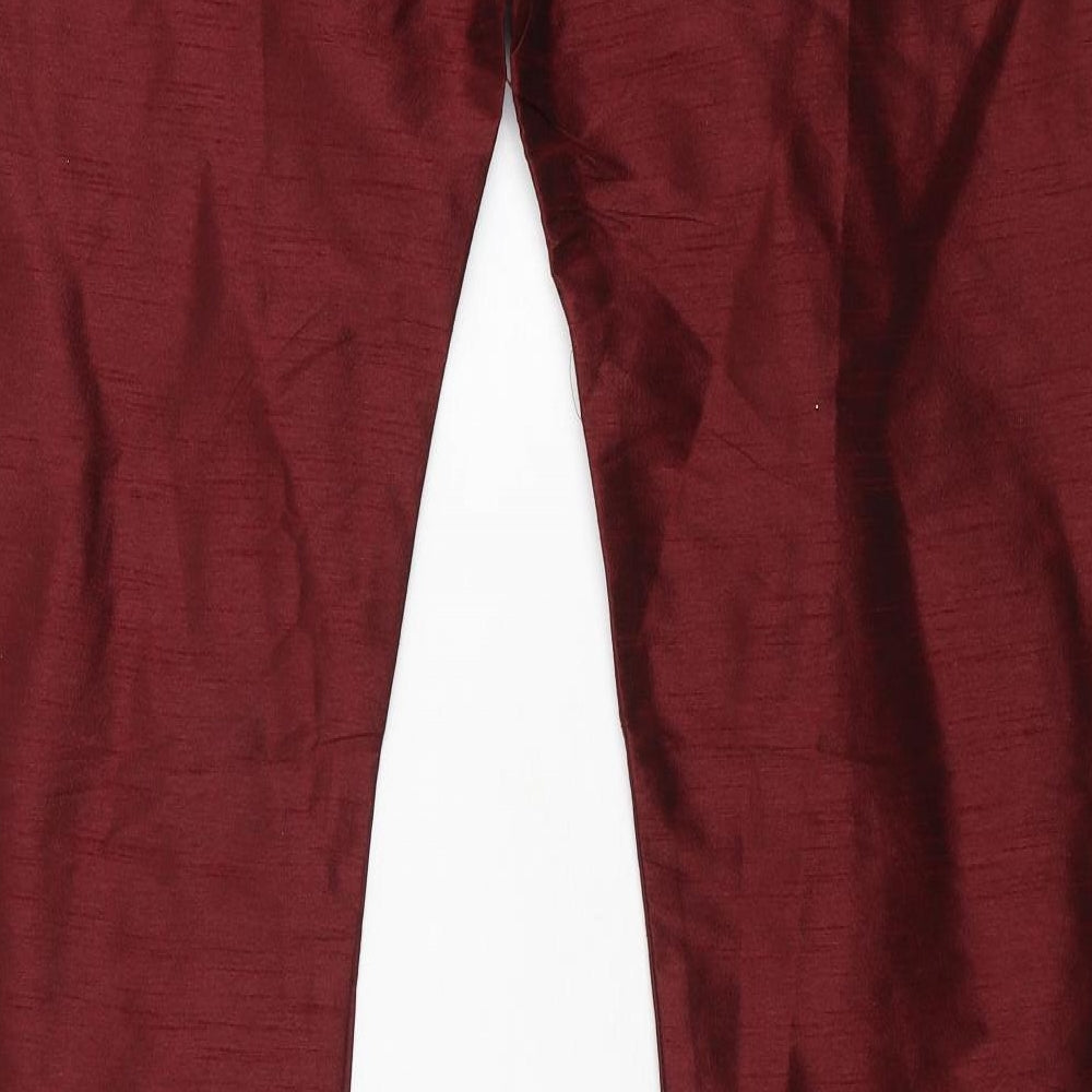 Preworn Womens Red   Trousers  Size 57 in L37 in
