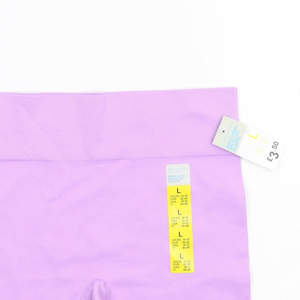 Primark Womens Purple  Jersey Sweat Shorts Size 14