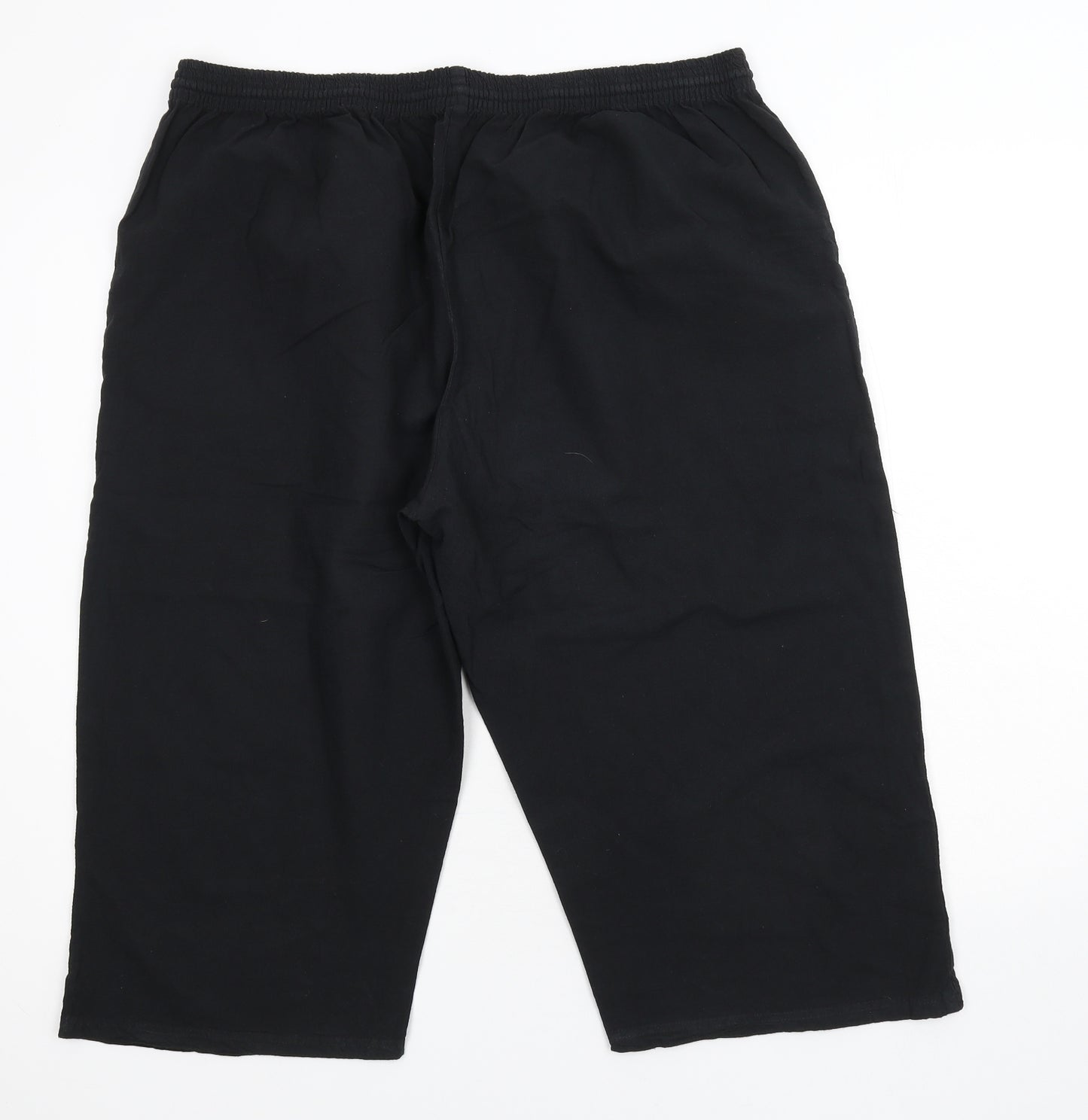 Mabel Womens Black   Cropped Trousers Size 2XL L20.5 in