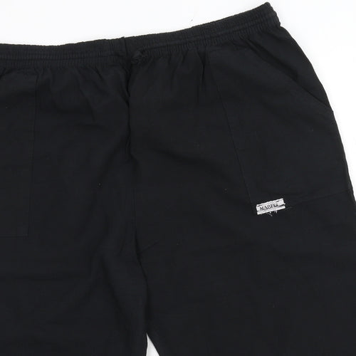 Mabel Womens Black   Cropped Trousers Size 2XL L20.5 in