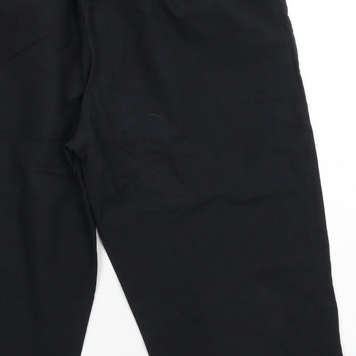 Mabel Womens Black   Cropped Trousers Size 2XL L20.5 in