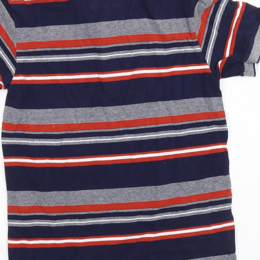 Jasper Conran Boys Blue Striped Jersey Basic T-Shirt Size 12-13 Years