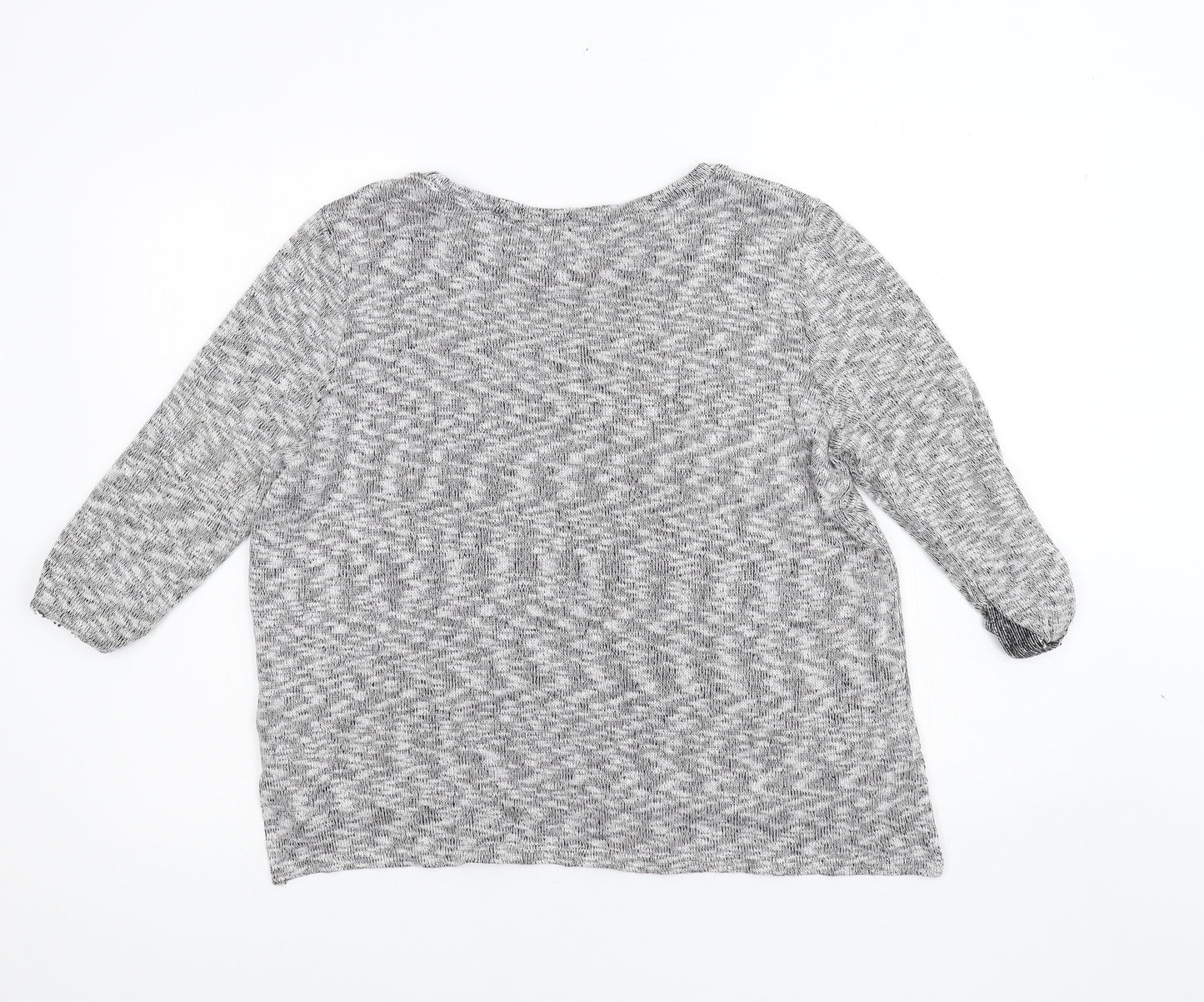 River Island Womens Grey  Knit Pullover Jumper Size 12