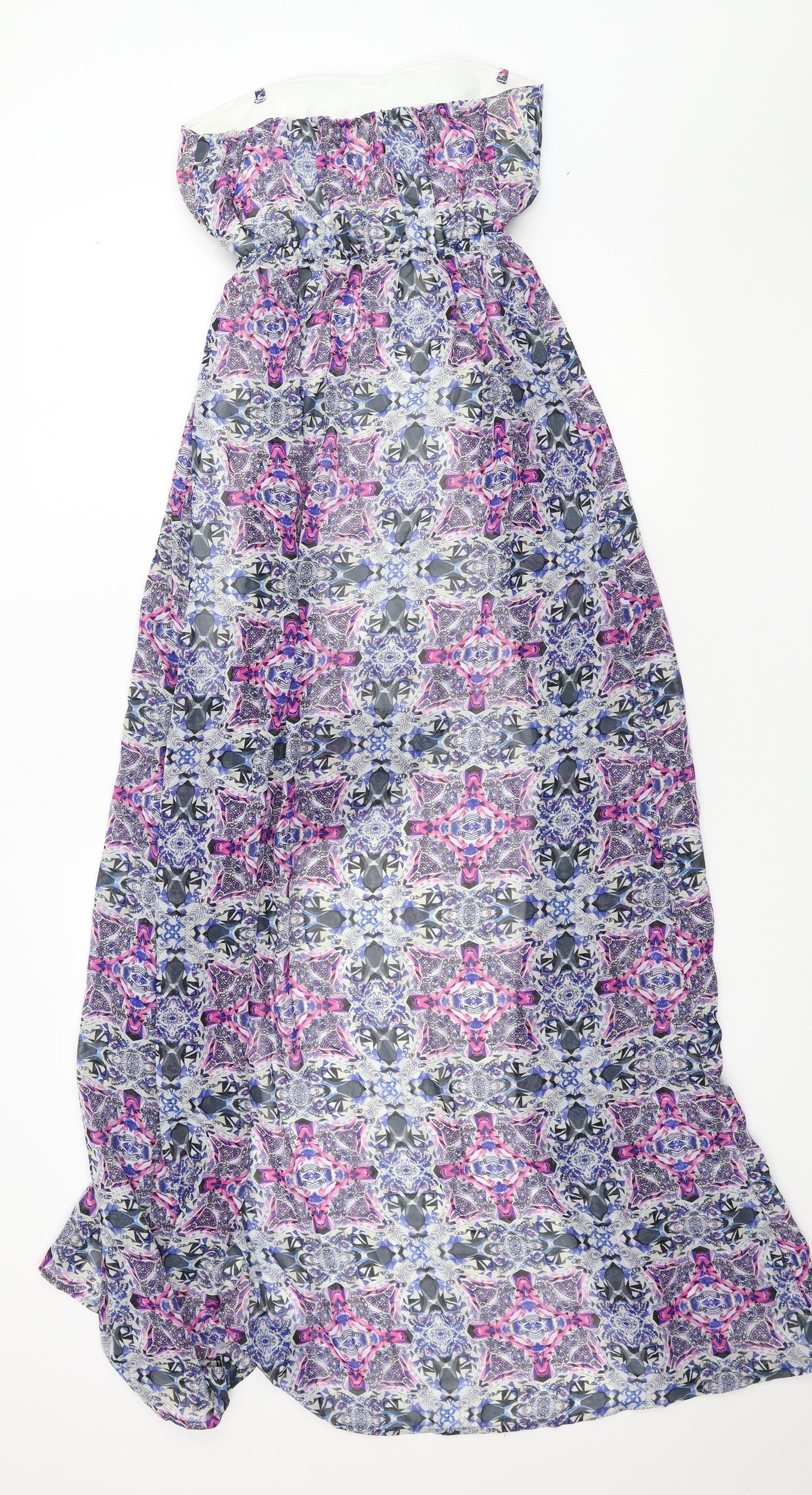 Sans Souci Womens Blue Geometric  Ball Gown  Size S