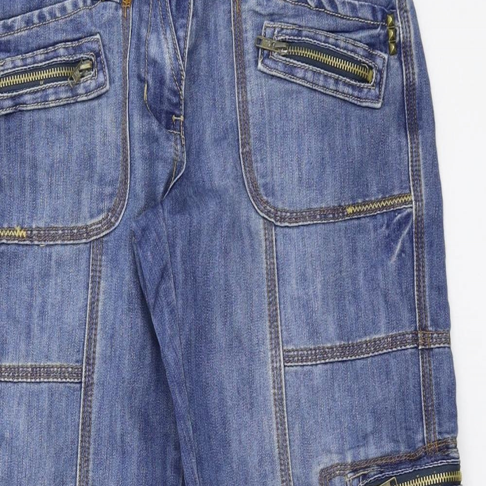 House of Denim Womens Blue  Denim Straight Jeans Size 10 L28 in