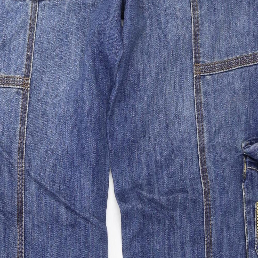House of Denim Womens Blue  Denim Straight Jeans Size 10 L28 in