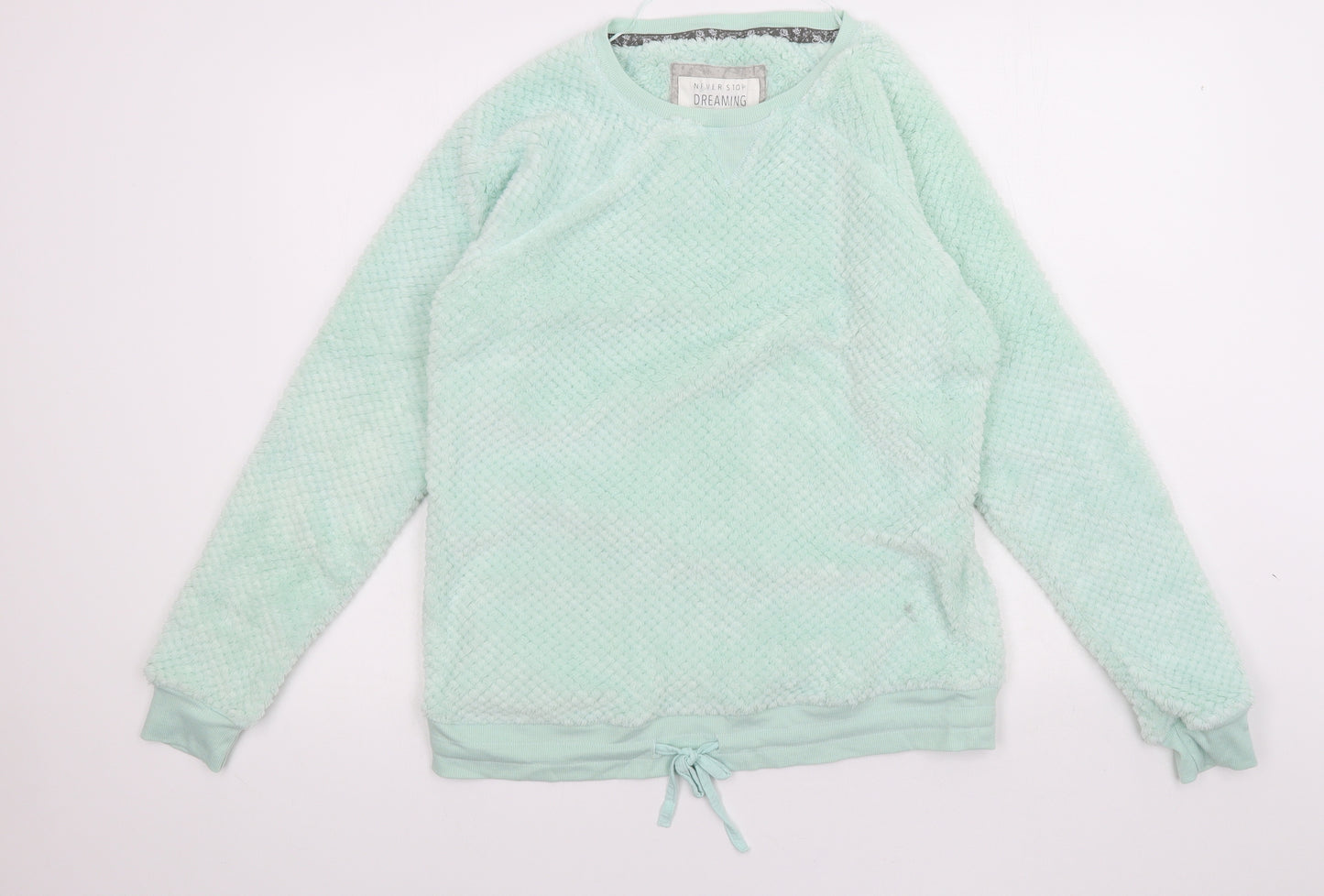 TU Womens Green Solid Microfibre Top Pyjama Top Size M