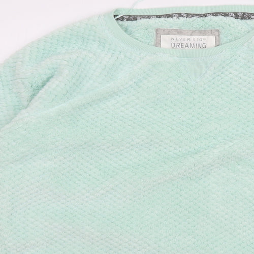 TU Womens Green Solid Microfibre Top Pyjama Top Size M