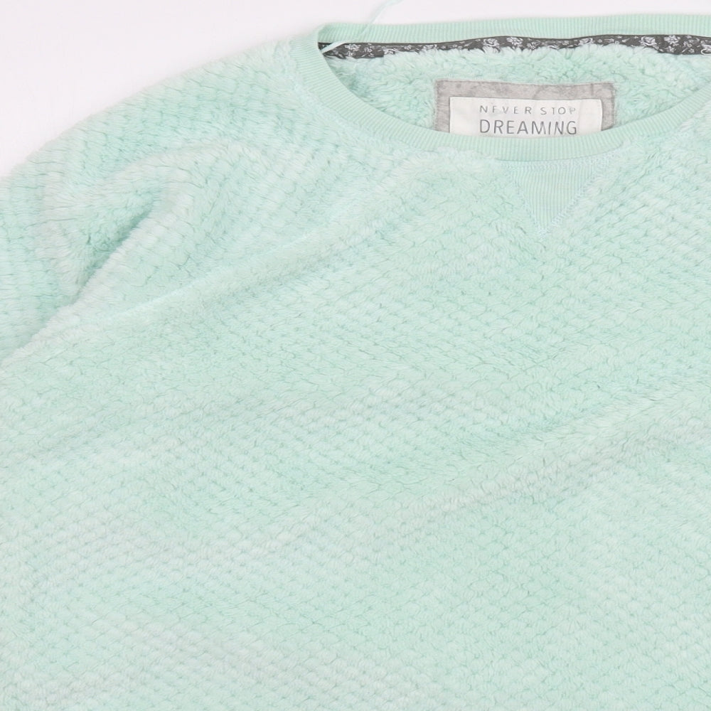 TU Womens Green Solid Microfibre Top Pyjama Top Size M