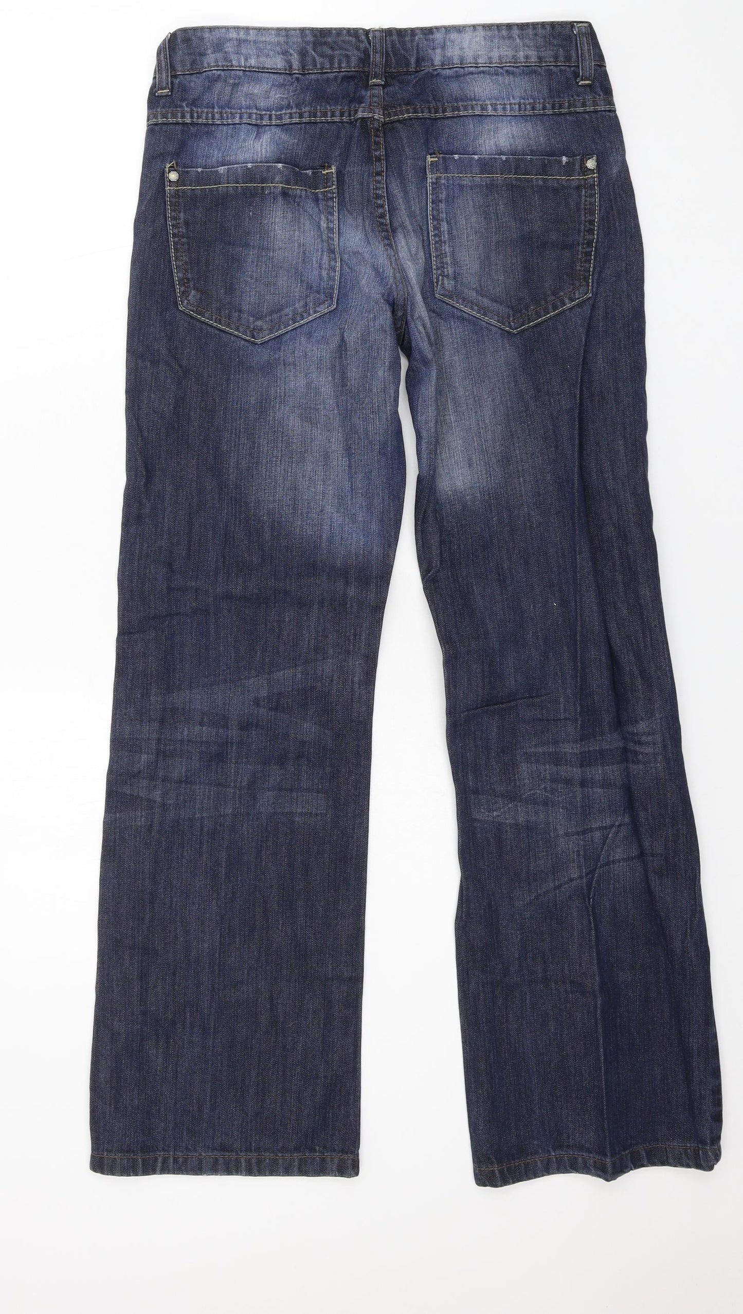 NEXT Womens Blue  Denim Straight Jeans Size 10 L30 in