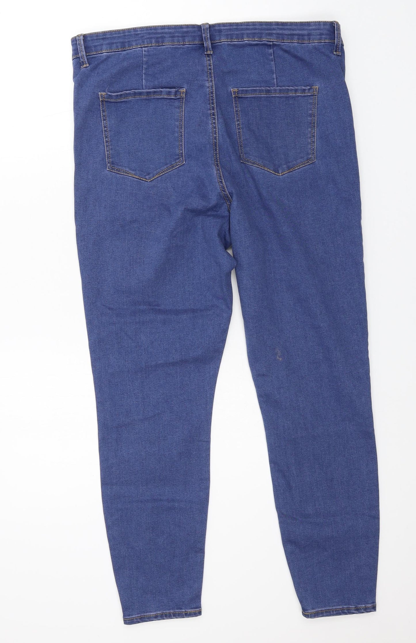 Denim & Co. Womens Blue  Denim Skinny Jeans Size 18 L36 in