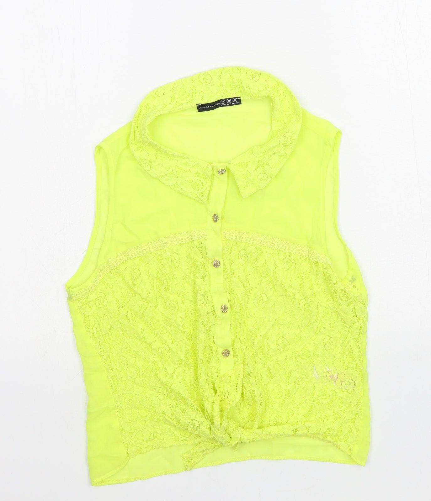 Atmosphere Womens Green   Basic Blouse Size 12