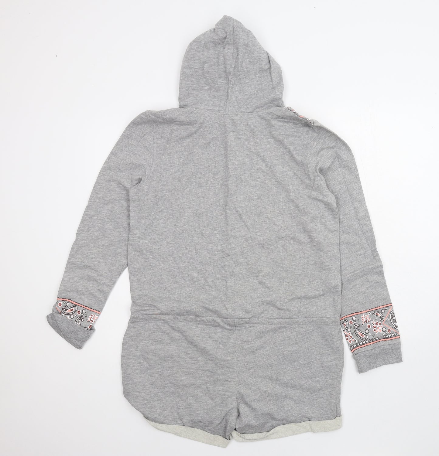 River Island Womens Grey Geometric Jersey Top One Piece Size M