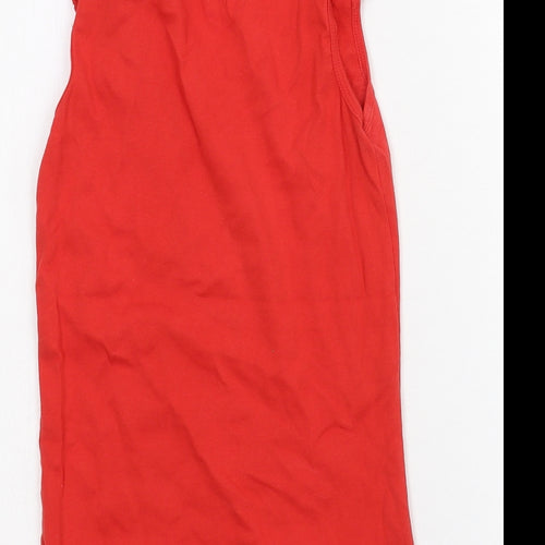 New Look Womens Red  Jersey Basic T-Shirt Size 10