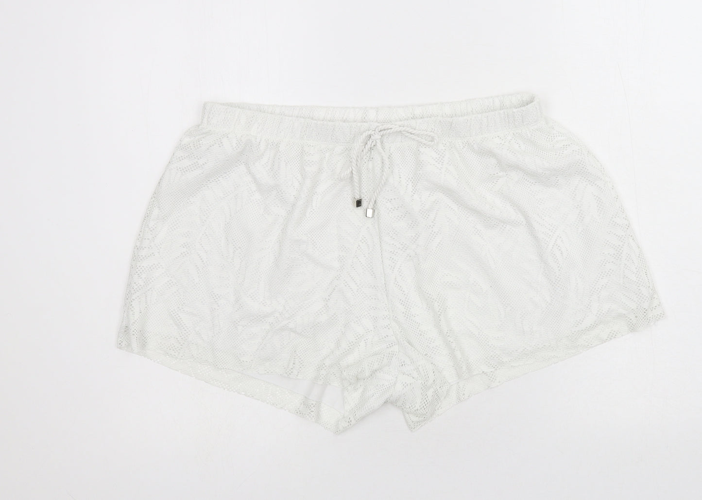 TU Womens White   Sweat Shorts Size 16