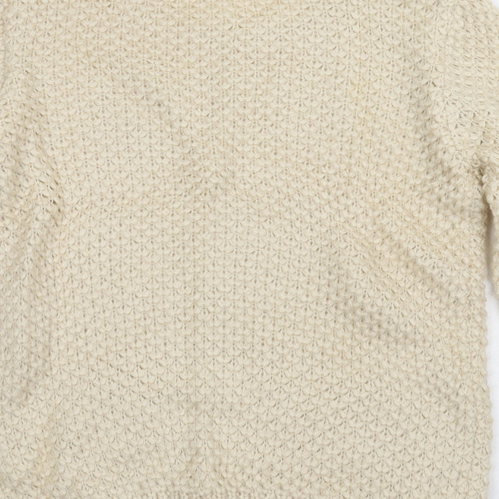F&F Womens Ivory  Knit Pullover Jumper Size 12