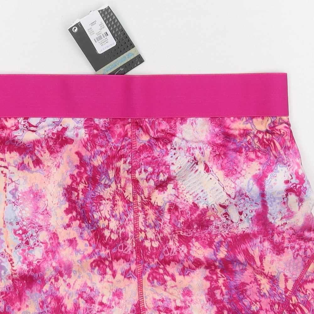 WORKOUT Womens Pink  Jersey Sweat Shorts Size 14
