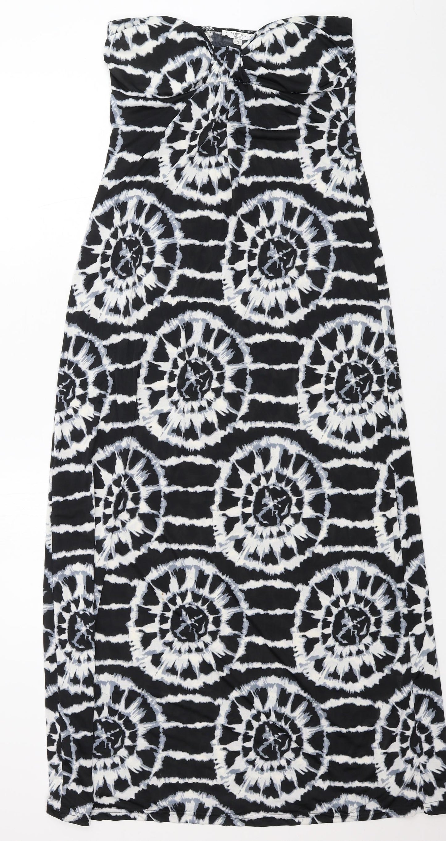 New Look Womens Black Tie Dye Jersey A-Line  Size S