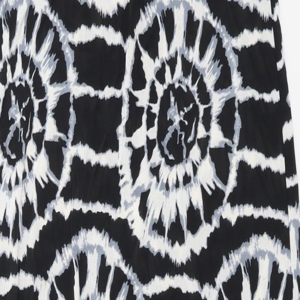 New Look Womens Black Tie Dye Jersey A-Line  Size S