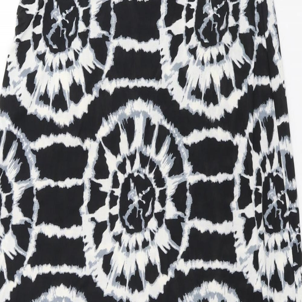 New Look Womens Black Tie Dye Jersey A-Line  Size S