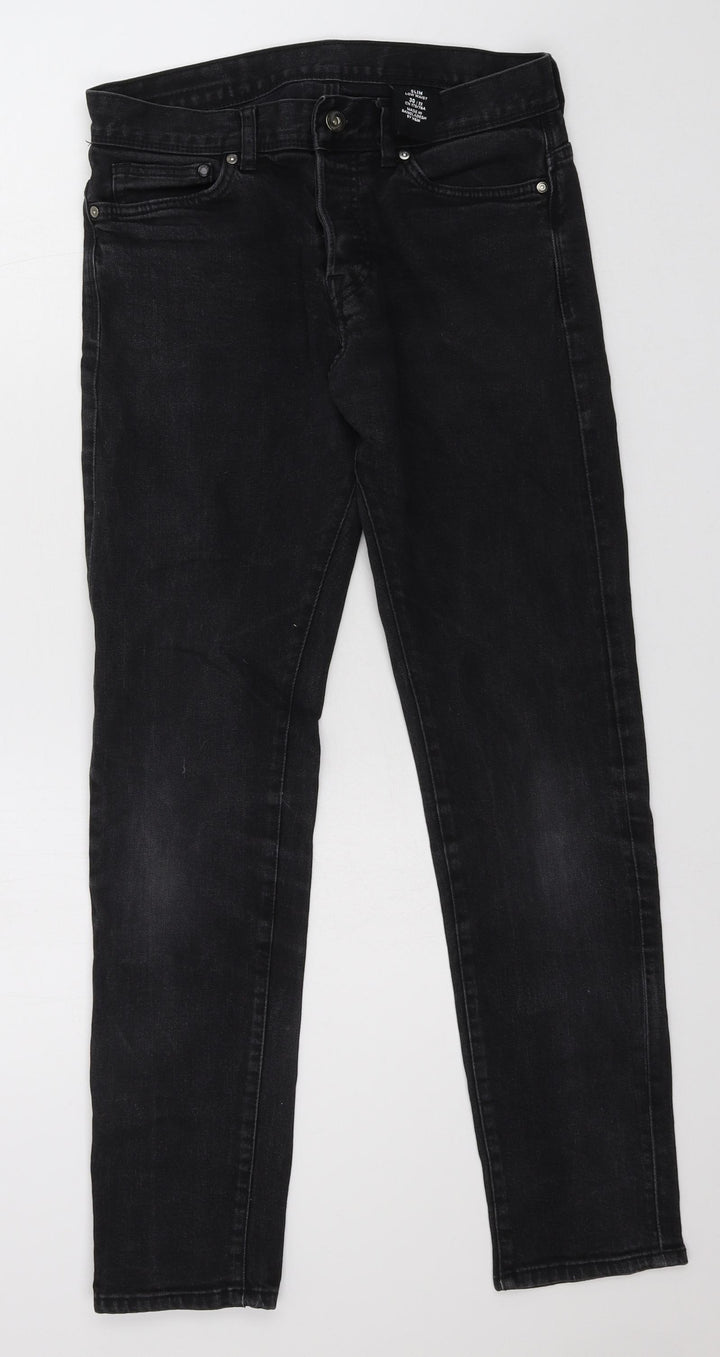 H&M Womens Grey  Denim Skinny Jeans Size 30 in L32 in