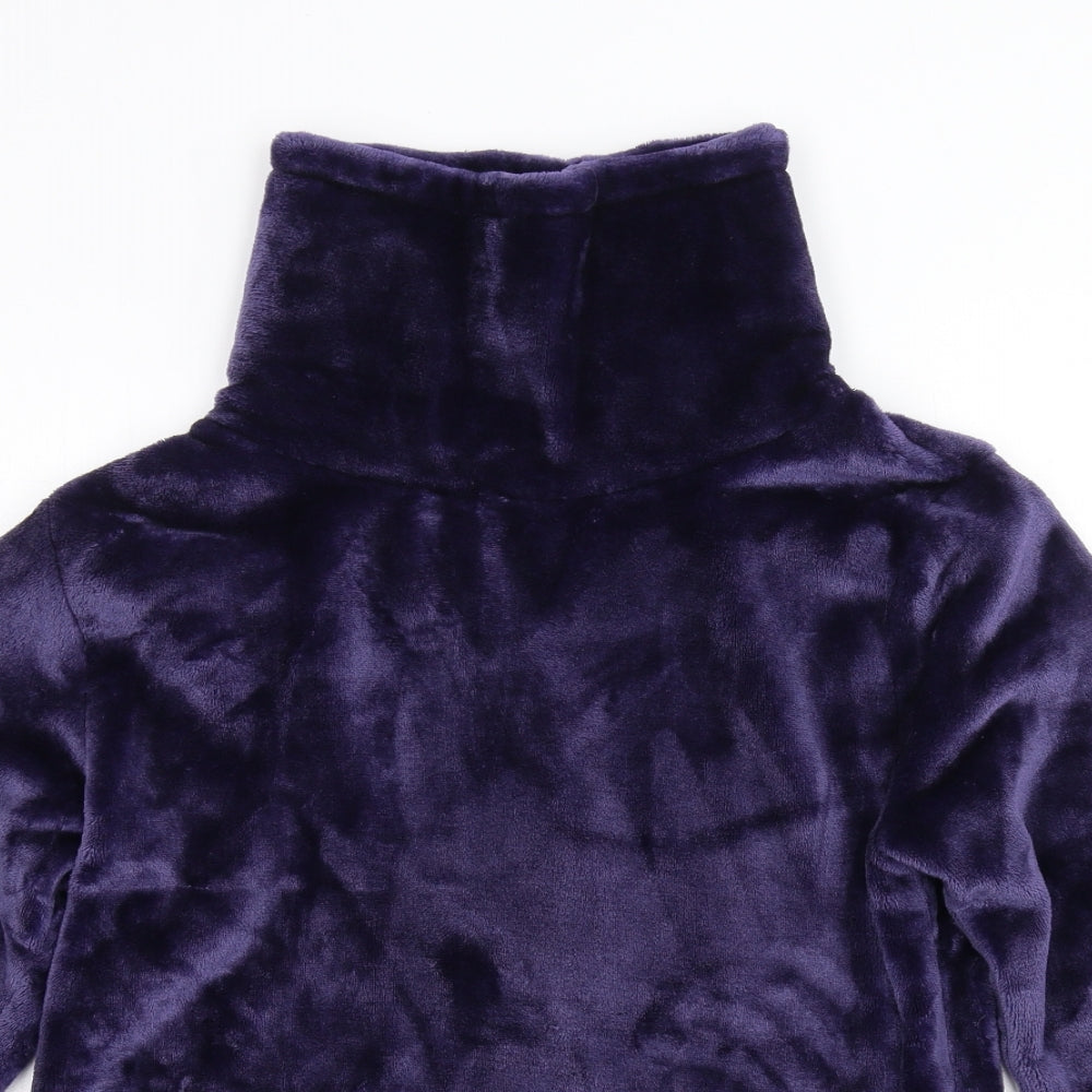 Debenhams Womens Purple Solid Microfibre Top Pyjama Top Size 12