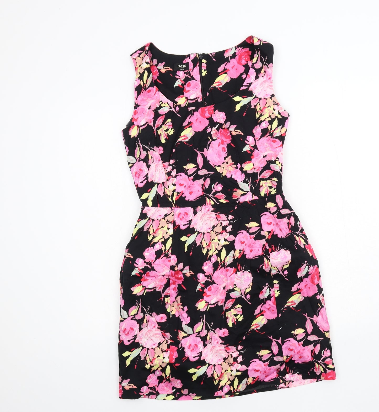 Oasis Womens Black   Skater Dress  Size 10