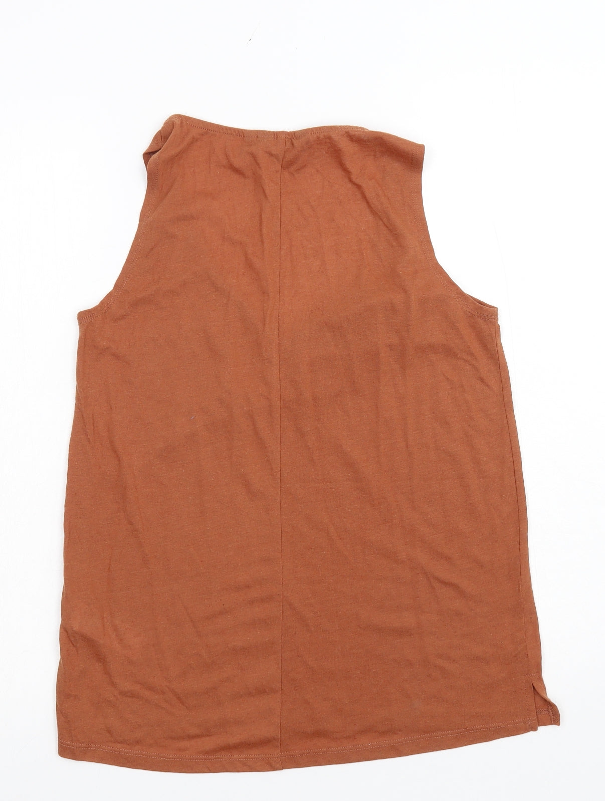 New Look Womens Brown  Jersey Basic Tank Size 10