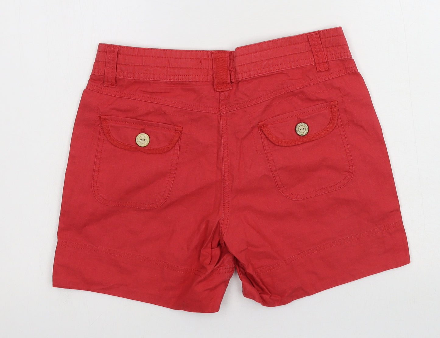 George Womens Red   Hot Pants Shorts Size 10
