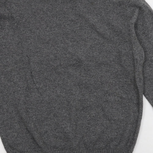 JACK & JONES Mens Grey  Knit Pullover Jumper Size M