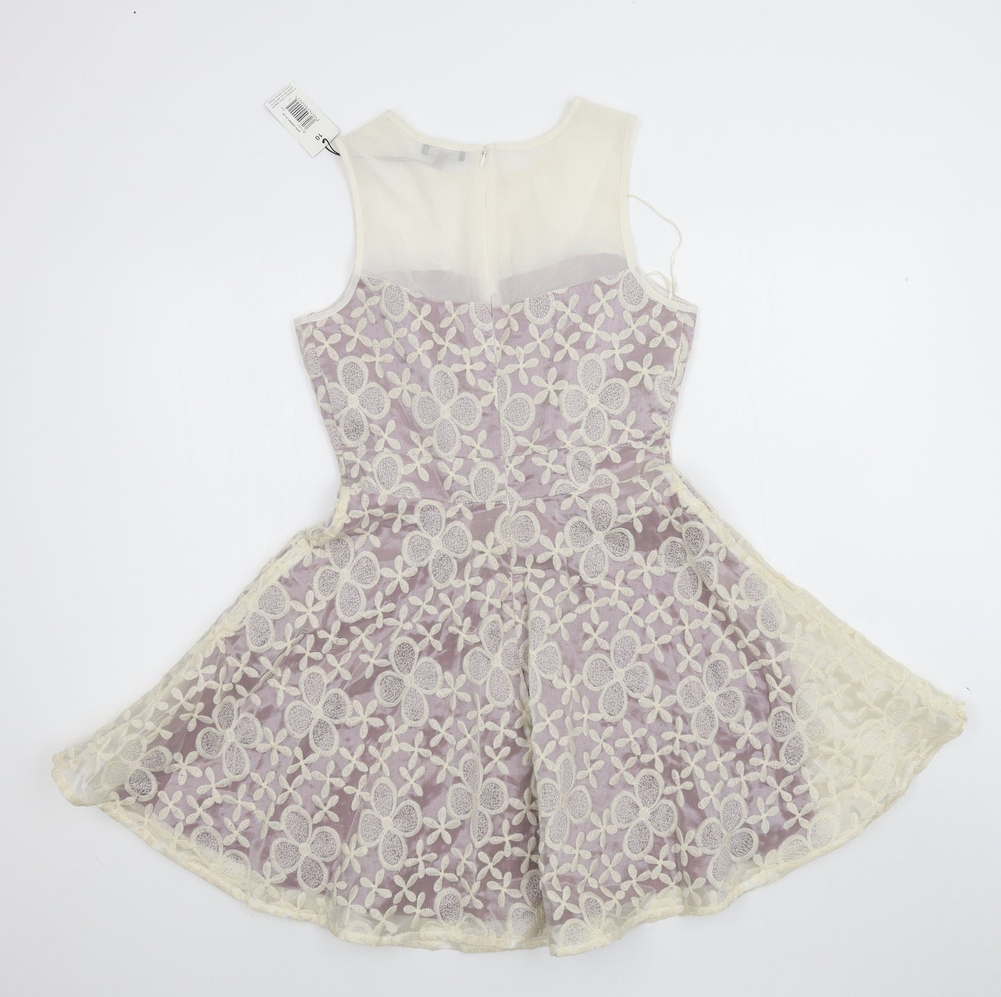 Papaya Womens Purple Floral  Skater Dress  Size 10