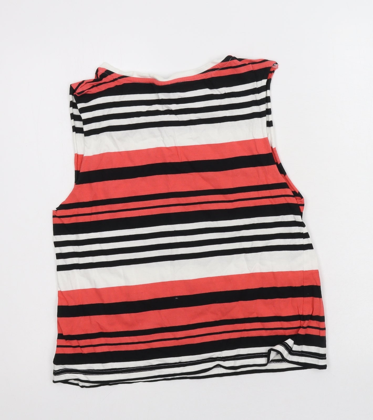 Topshop Womens Multicoloured Striped Jersey Basic Tank Size 10